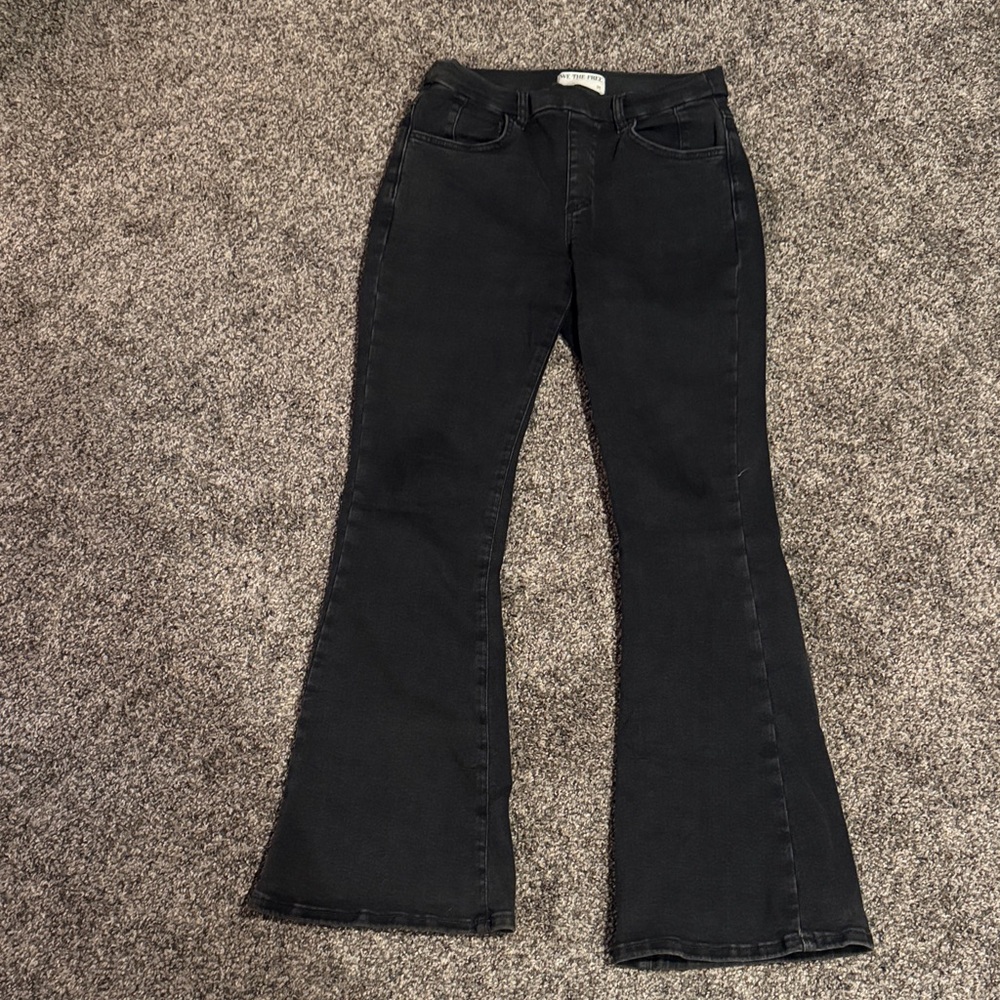 Free People CRVY Infinite stretch pull on flare jeans